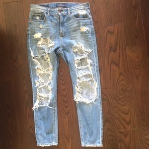Lucky Brand BRIDGETTE SKINNY DISTRESSRD CROPPED JEANS